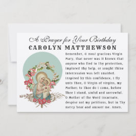 De Heilige Maagd Maria Baby Jezus Katholiek Gedenk Kaart