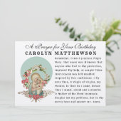 De Heilige Maagd Maria Baby Jezus Katholiek Gedenk Kaart (Staand voorkant)