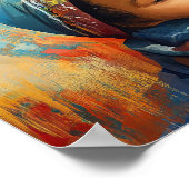 De Heilige Maagd Maria en de Baby Jezus Poster (Hoek)