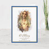 De Heilige Maagd Maria Katholieke Moederdag Kaart (Voorkant)