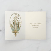 De Heilige Maagd Maria  Maria Kruis Kaart (Binnen)