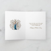 De Heilige Maagd Maria Religieuze Moederdag Kaart (Binnen)