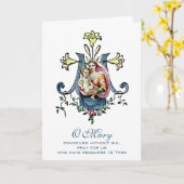 De Heilige Maagd Maria Religieuze Moederdag Kaart (Gele Bloem)