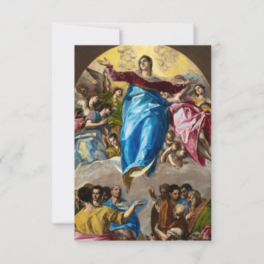 De Heilige Maagd van El Greco Bedankkaart (Voorkant)