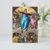 De Heilige Maagd van El Greco Bedankkaart (Staand voorkant)