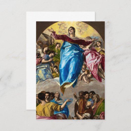 De Heilige Maagd van El Greco Bedankkaart (Voorkant / Achterkant)