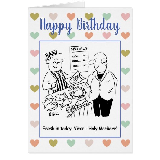 De Heilige Makreel wordt door Fishmonger verkocht  (Voorkant)