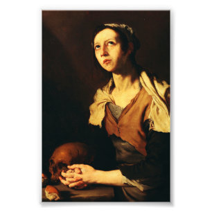 De heilige Maria van Egypte door Jusepe de Ribera Foto Afdruk