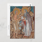 De heilige Maria van Egypte Orthodox Christelijk i Briefkaart (Voorkant / Achterkant)