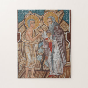 De heilige Maria van Egypte Orthodox Christelijk i Legpuzzel