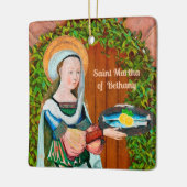 De heilige Martha van Bethanië in haar keuken (det Keramisch Ornament (Links)