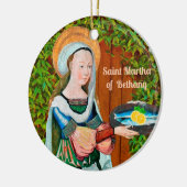 De heilige Martha van Bethanië in haar keuken (det Keramisch Ornament (Links)