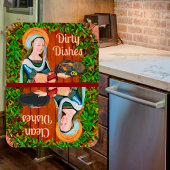 De heilige Martha van Bethanië in haar keuken (det Magneet