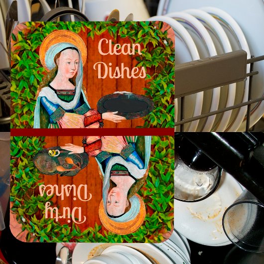 De heilige Martha van Bethanië in haar keuken (det Magneet