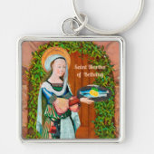 De heilige Martha van Bethanië in haar keuken (det Sleutelhanger (Voorkant)