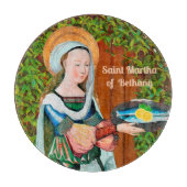 De heilige Martha van Bethanië in haar keuken (det Snijplank (Voorkant)