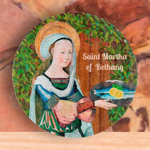 De heilige Martha van Bethanië in haar keuken (det Snijplank