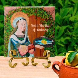 De heilige Martha van Bethanië in haar keuken (det Tegeltje