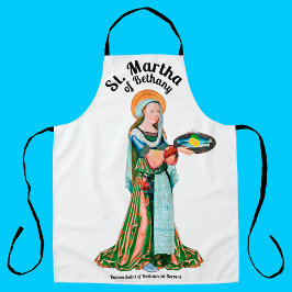 De heilige Martha van Bethanië in haar keuken Schort