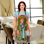 De heilige Martha van Bethanië in haar keuken Schort