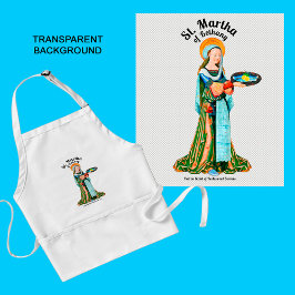 De heilige Martha van Bethanië in haar keuken Standaard Schort