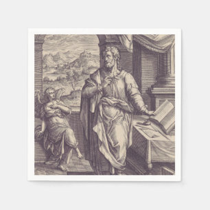 De heilige Mattheüs graveert goddelijke inspiratie Servet