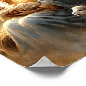 De Heilige Nacht: Een Dromerige Geboorte In Waterv Poster (Hoek)