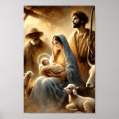 De Heilige Nacht: Een Dromerige Geboorte In Waterv Poster (Voorkant)