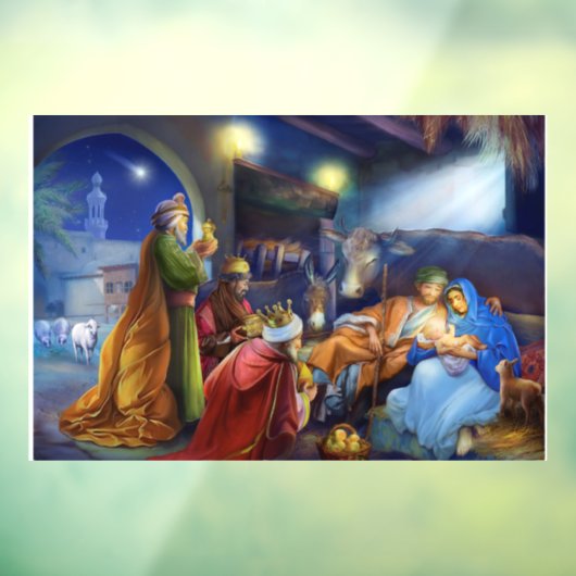 De heilige nacht raamsticker (Vel 3)