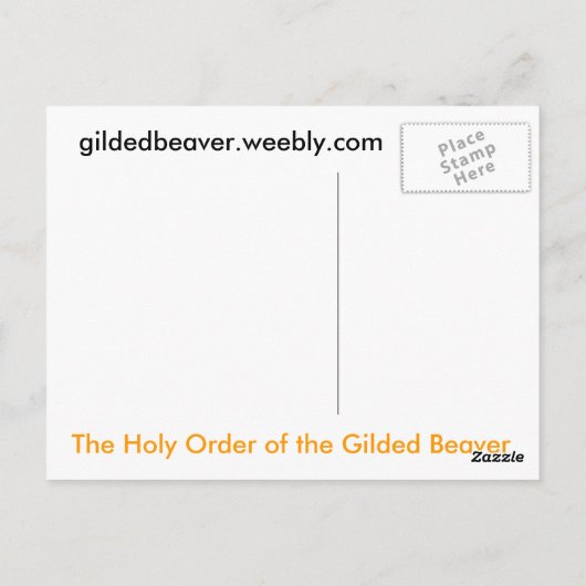 De Heilige Orde der Briefkaarten van de Gilded Bea (Achterkant)