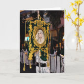 De heilige Palmzondag van Mary van de Moeder Kaart (Gele Bloem)