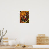 De Heilige Profeet Elia Orthodoxe Icoon Print (Keuken)
