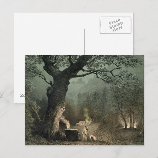 De heilige rog van de druïden briefkaart (Voorkant / Achterkant)