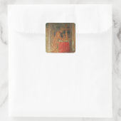 De Heilige Romeinse keizer Charles IV Vierkante Sticker (Tas)