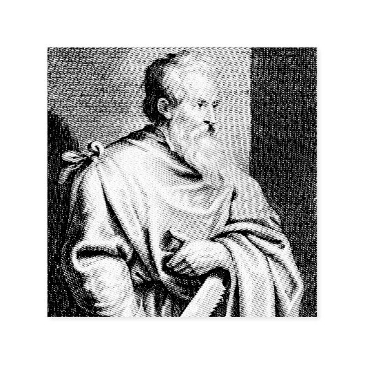 De heilige Simon, de apostel van Jezus Zelfinktende Stempel (Design)