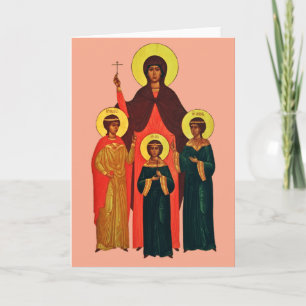 De Heilige Sophia en haar dochters de eeuwige deug Kaart