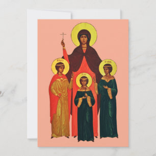 De Heilige Sophia en Haar Dochters De Eeuwige Deug Kaart