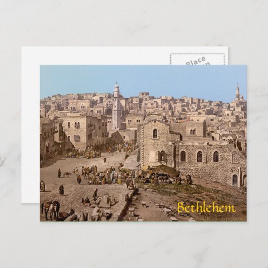 De Heilige Stad Bethlehem Briefkaart (Voorkant / Achterkant)