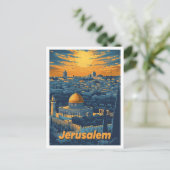 De Heilige Stad Kunst Illustratie Briefkaart (Staand voorkant)