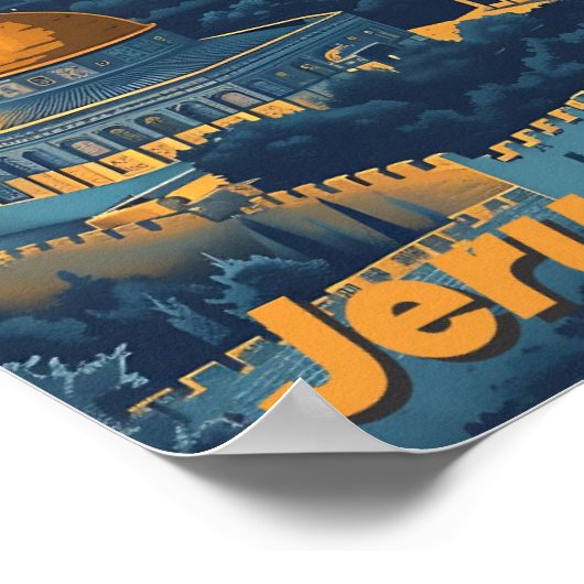 De Heilige Stad  Kunst Illustratie Poster (Hoek)