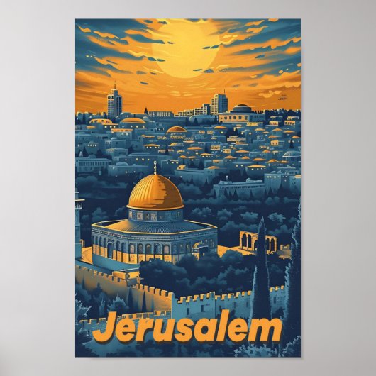 De Heilige Stad Kunst Illustratie Poster (Voorkant)