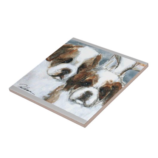 De heilige . . . tegeltje (Zijkant)