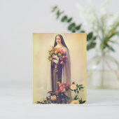 De heilige Theresia van Lisieux briefkaart (Staand voorkant)