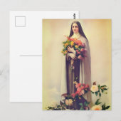 De heilige Theresia van Lisieux briefkaart (Voorkant / Achterkant)