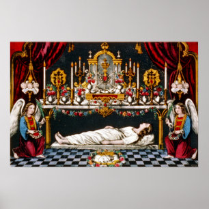 De heilige tomb van de blote maagd - 1907 poster