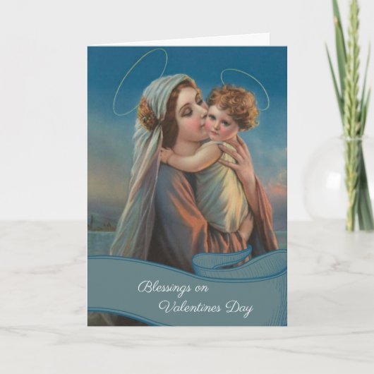 De heilige Valentijnsdag van Jesus van het Baby Feestdagen Kaart (Voorkant)