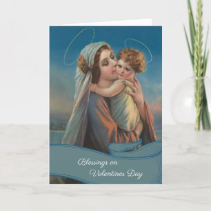 De heilige Valentijnsdag van Jesus van het Baby Feestdagen Kaart