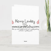 De heilige Vriendschap van de Humor van de Koe Kaart (Achterkant)