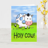 De heilige Vriendschap van de Humor van de Koe Kaart (Gele Bloem)