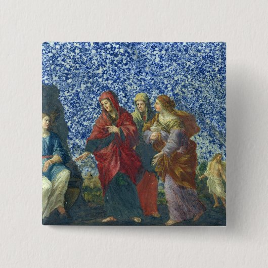 De Heilige Vrouwen in de Tomb Vierkante Button 5,1 Cm (Voorkant)